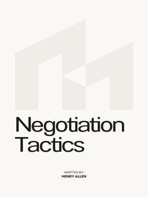 cover image of Negotiation Tactics
